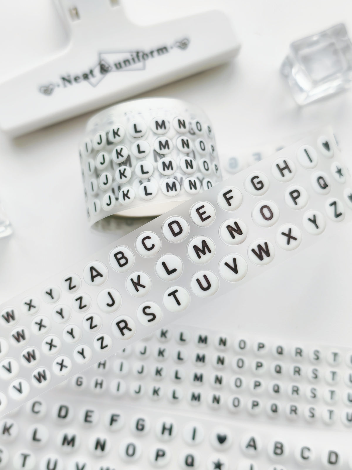 Alphabet Beads Pre-cut PET Tape [3.O]