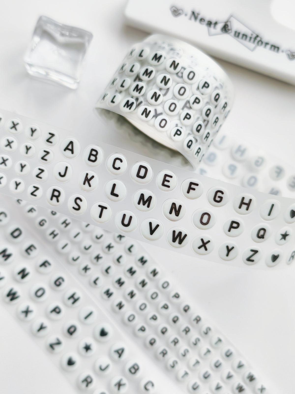 Alphabet Beads Pre-cut PET Tape [3.O]