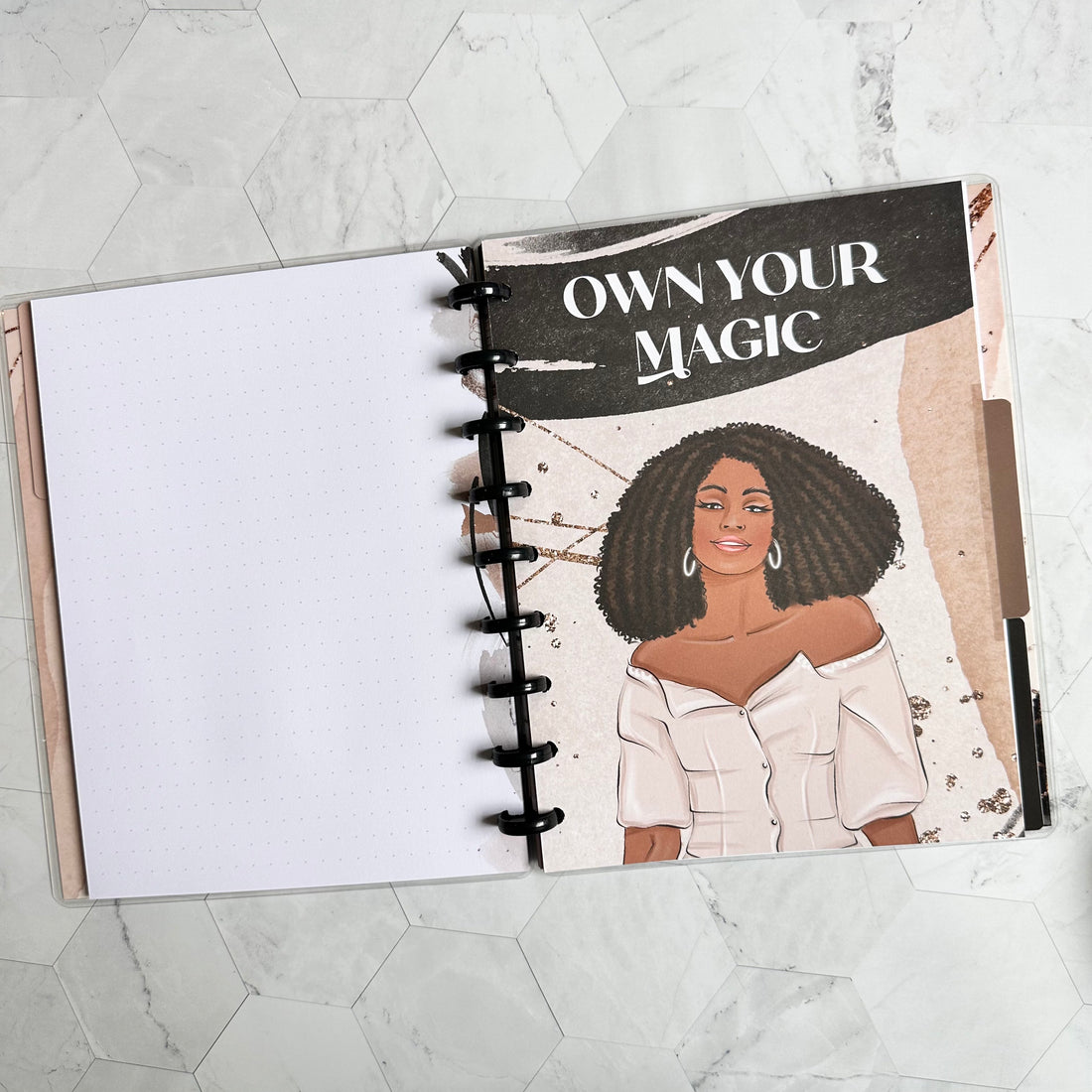 Black Girl Magic Discbound Notebook