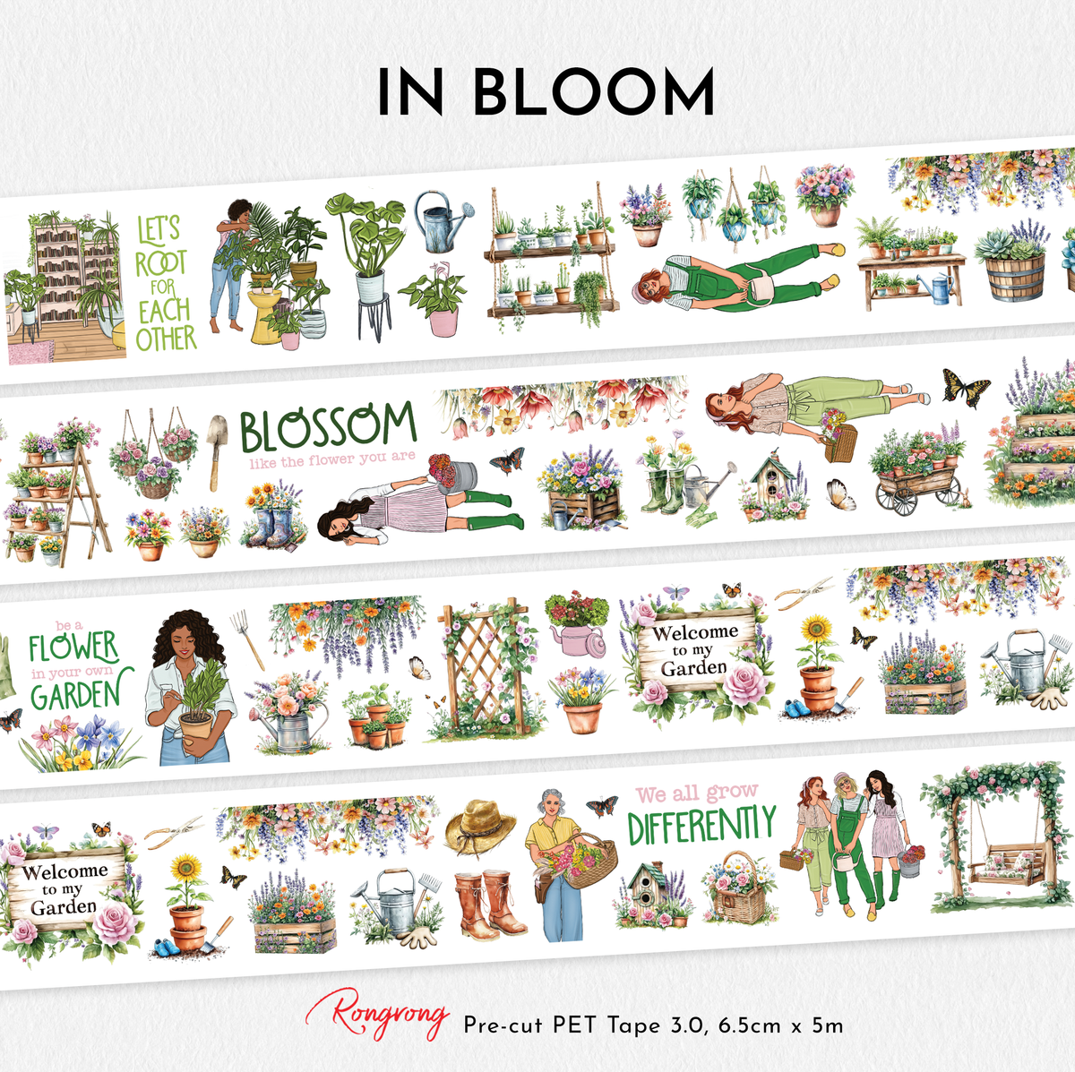 Soft pastel spring planner accessories bundle