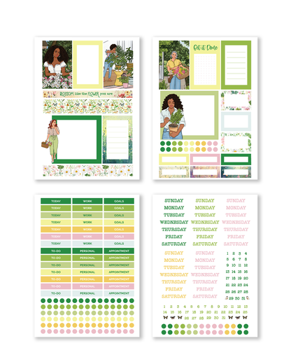 In Bloom Planning Kit Bundle spring themed planner accessories
