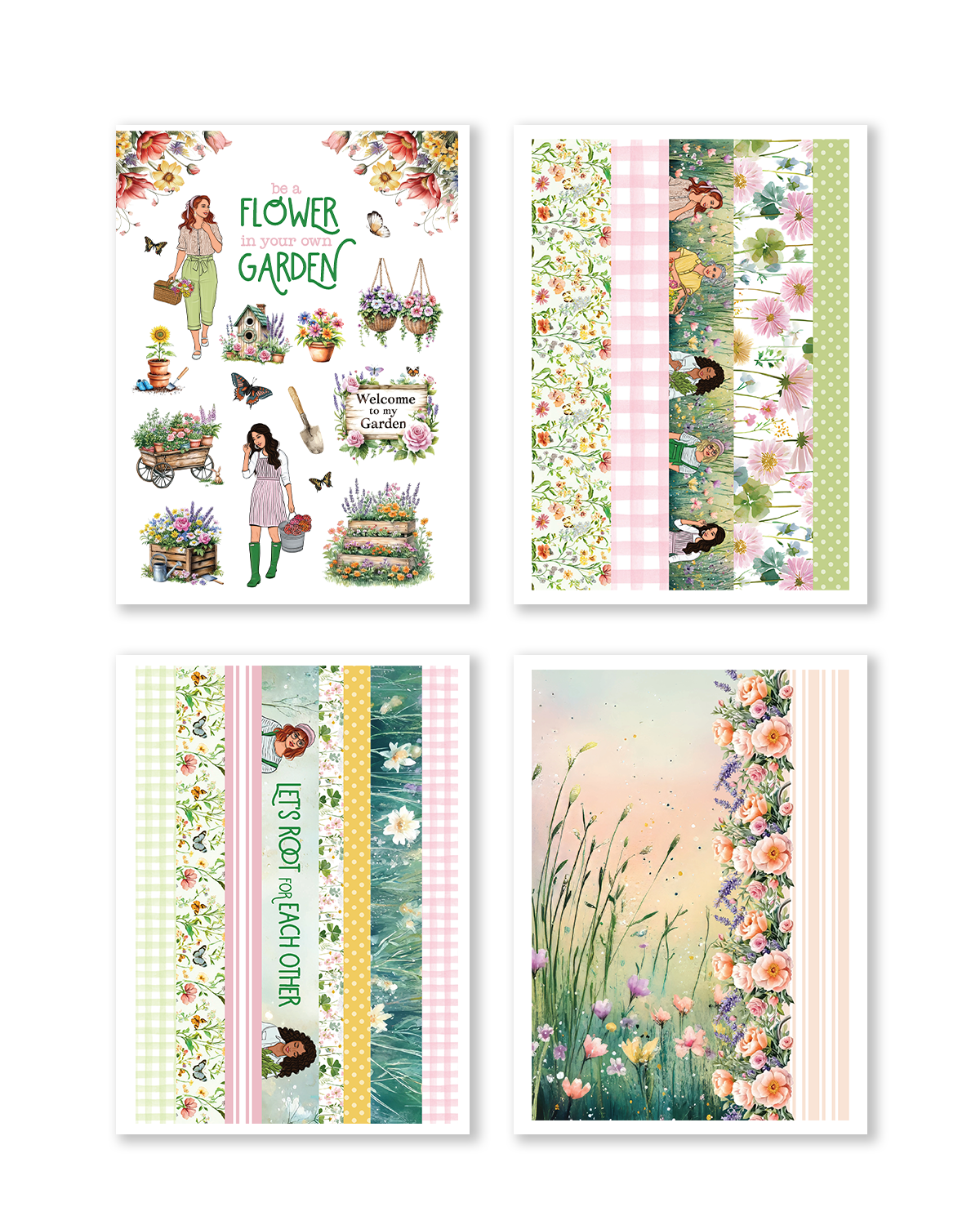 Spring planning bundle with stickers and creative planner supplies