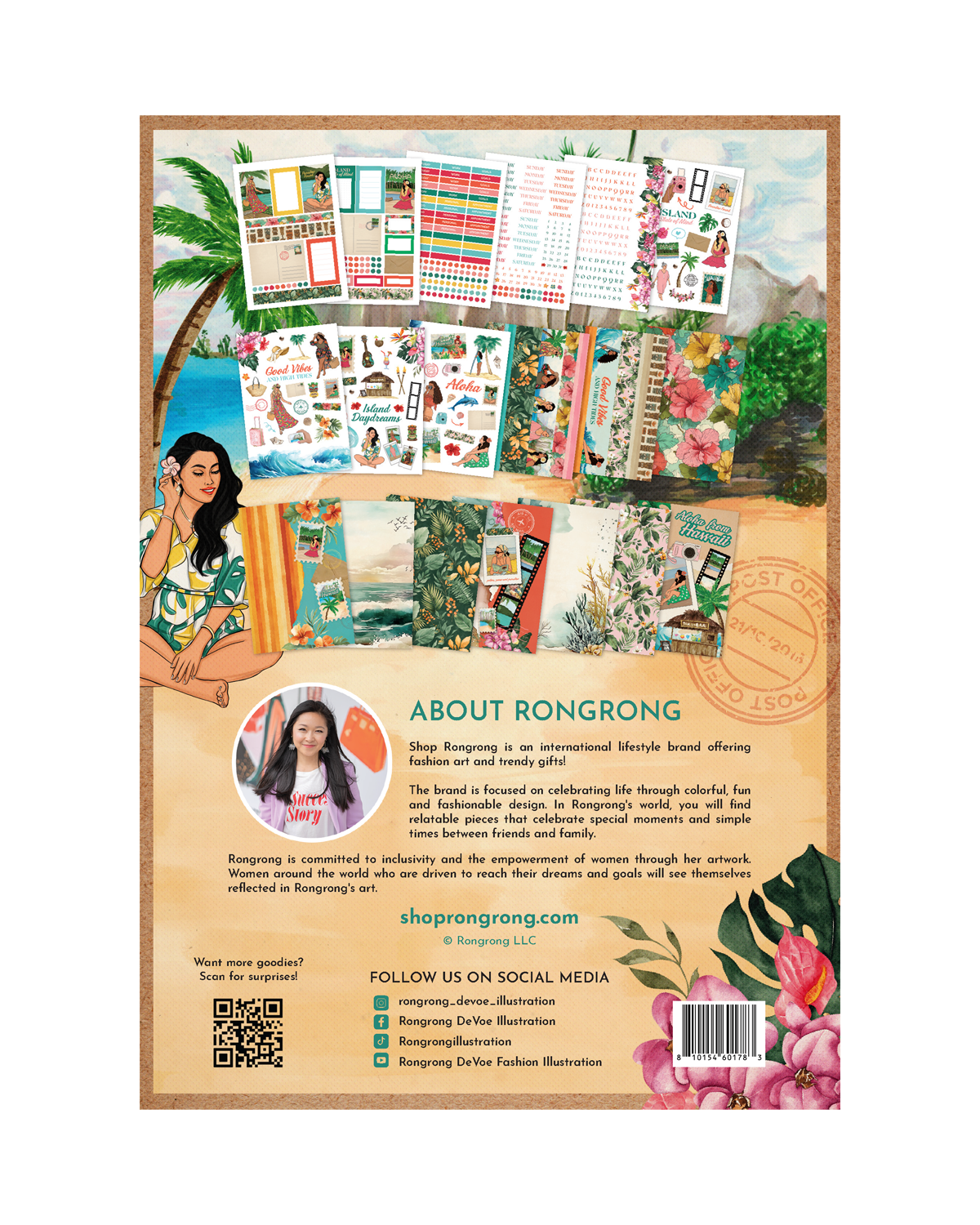 Island inspired monthly planner sticker bundle