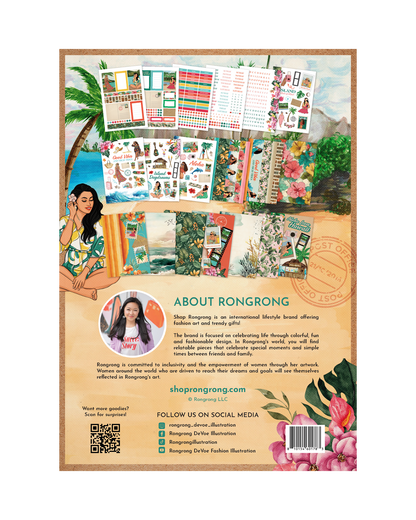 Island inspired monthly planner sticker bundle