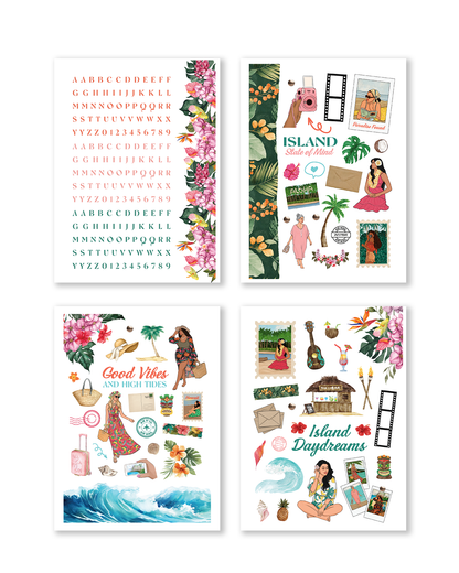 Island Daydreams Monthly Planning Kit cover tropical theme