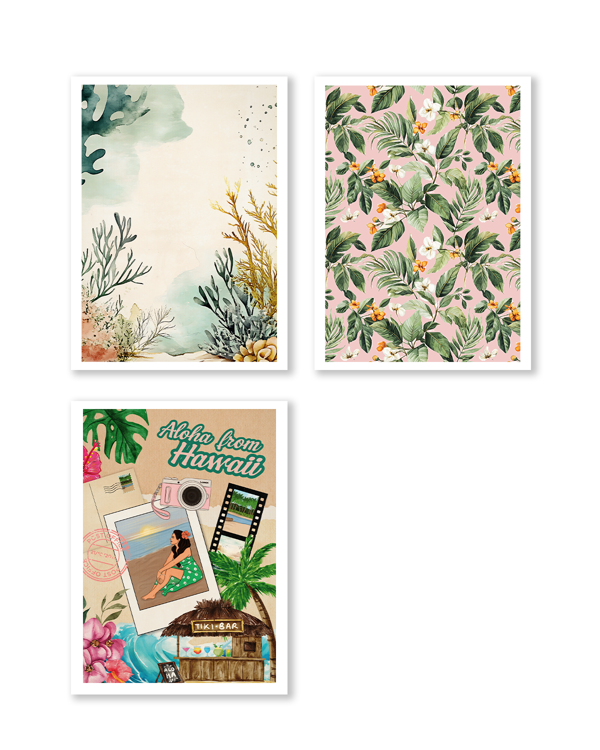Island inspired monthly planner sticker bundle