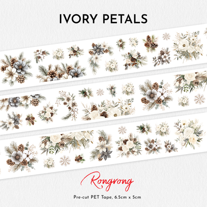 Ivory Petals Pre-cut PET Tape