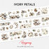 Ivory Petals Pre-cut PET Tape