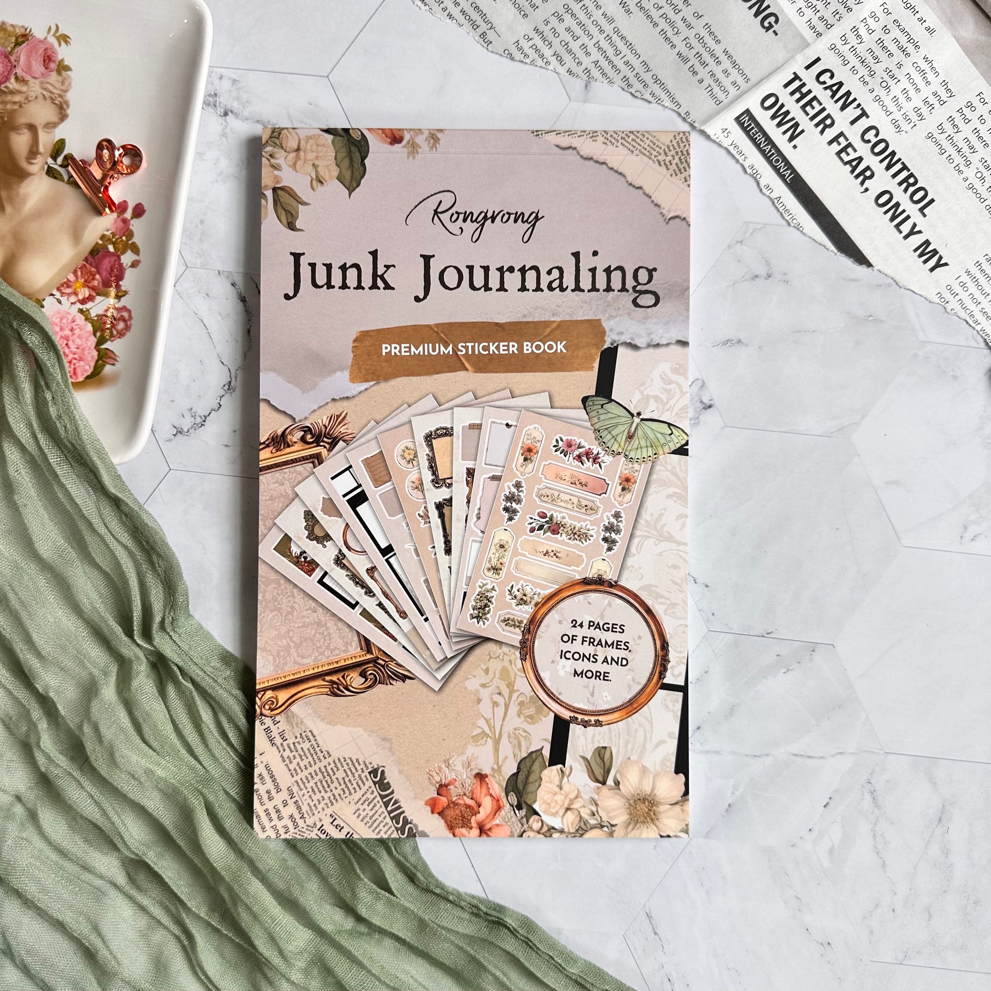 Junk Journal Sticker Book | Handcrafted Sticker Book | Decorative ...