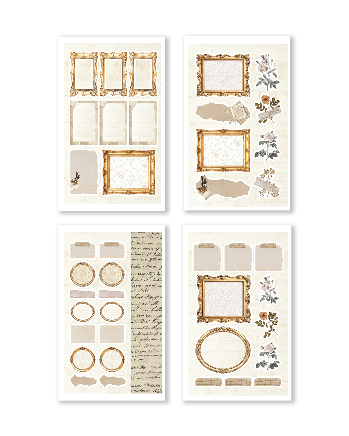 Junk Journal Sticker Book | Handcrafted Sticker Book | Decorative