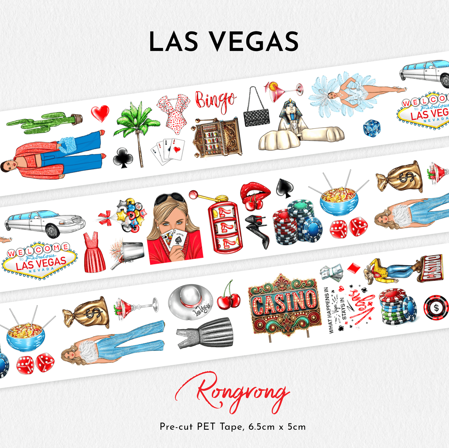 Las Vegas Pre-cut PET Tape