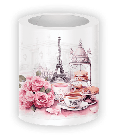 Pink Paris Cafe Stickers