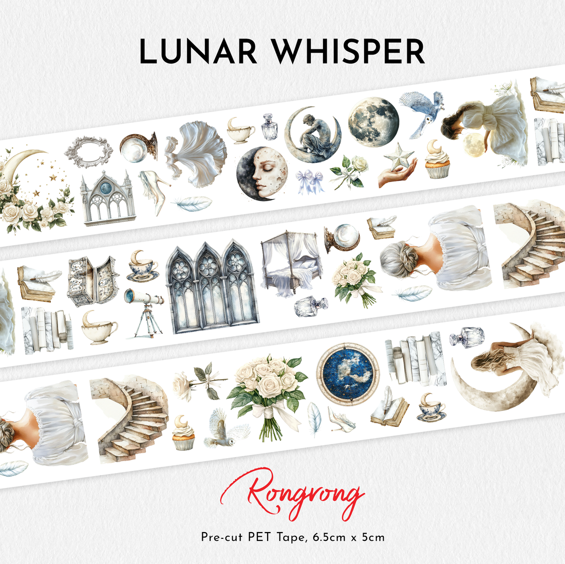 Lunar Whisper Pre-cut PET Tape