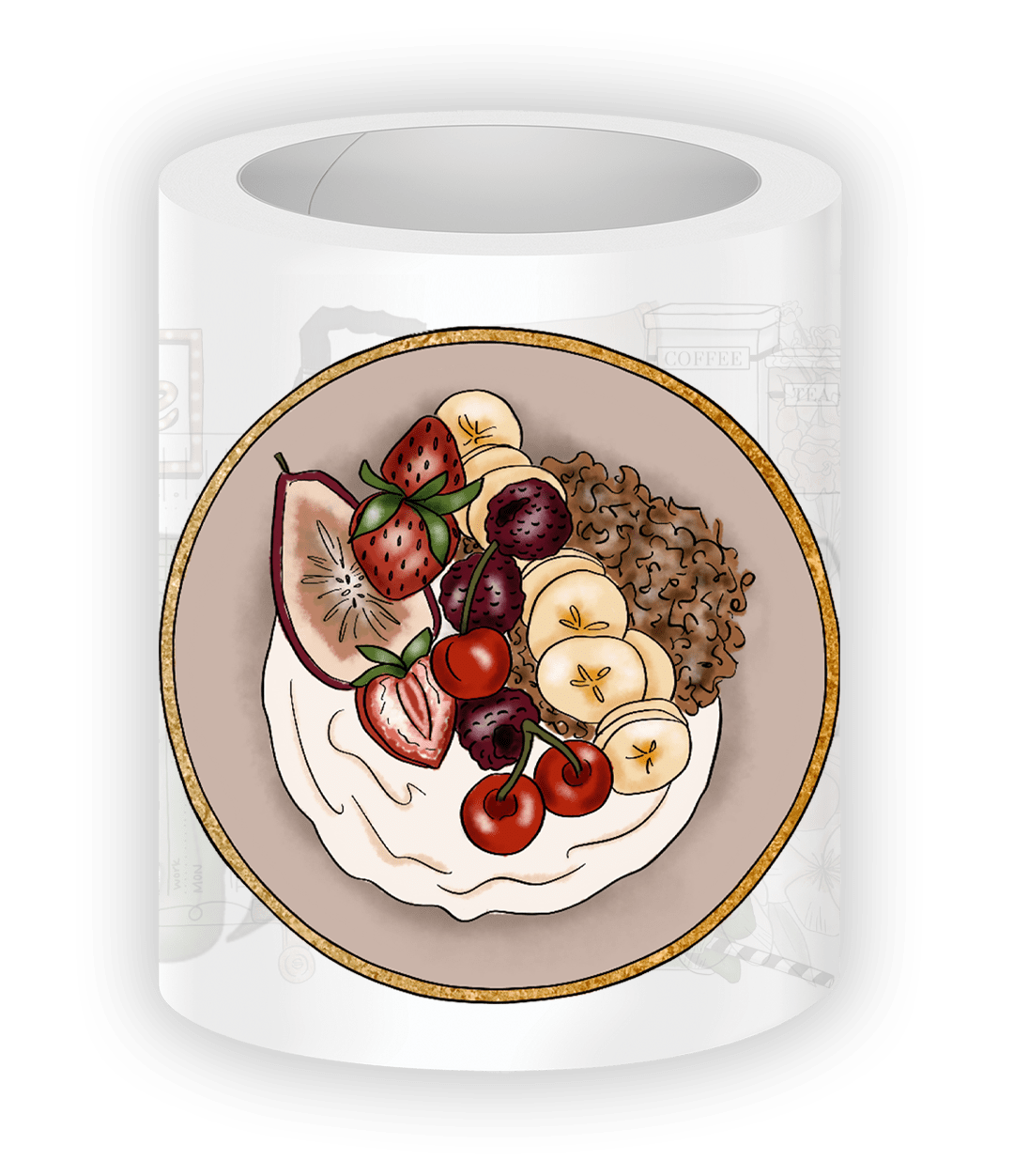 coffee themed stickers