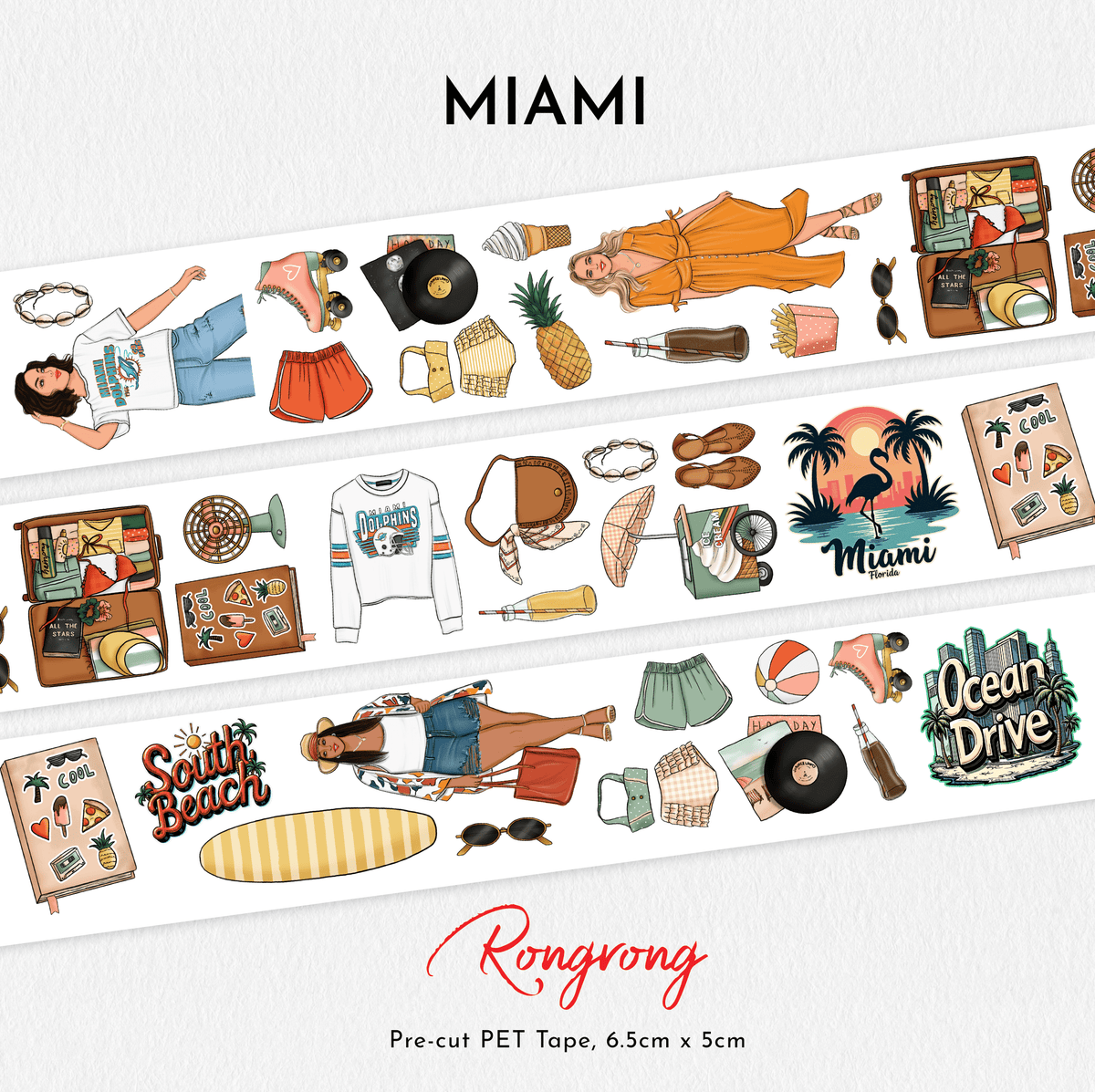 Miami Pre-cut PET Tape