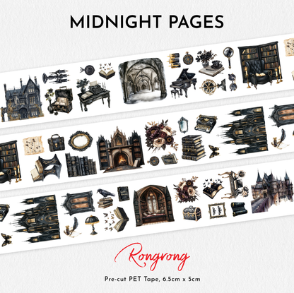 Midnight Pages Pre-cut PET Tape
