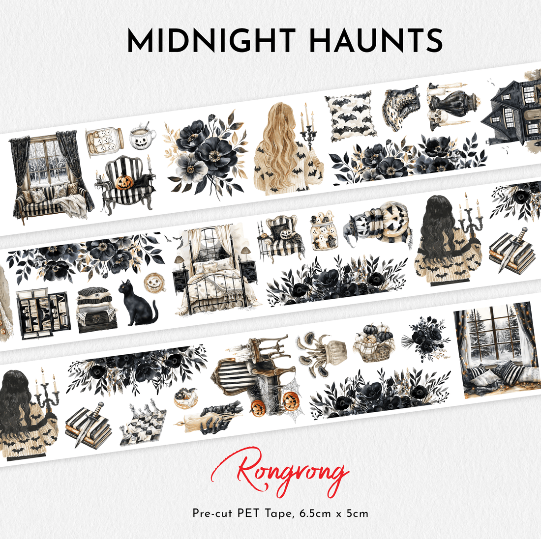 Midnight Haunts PET Tape