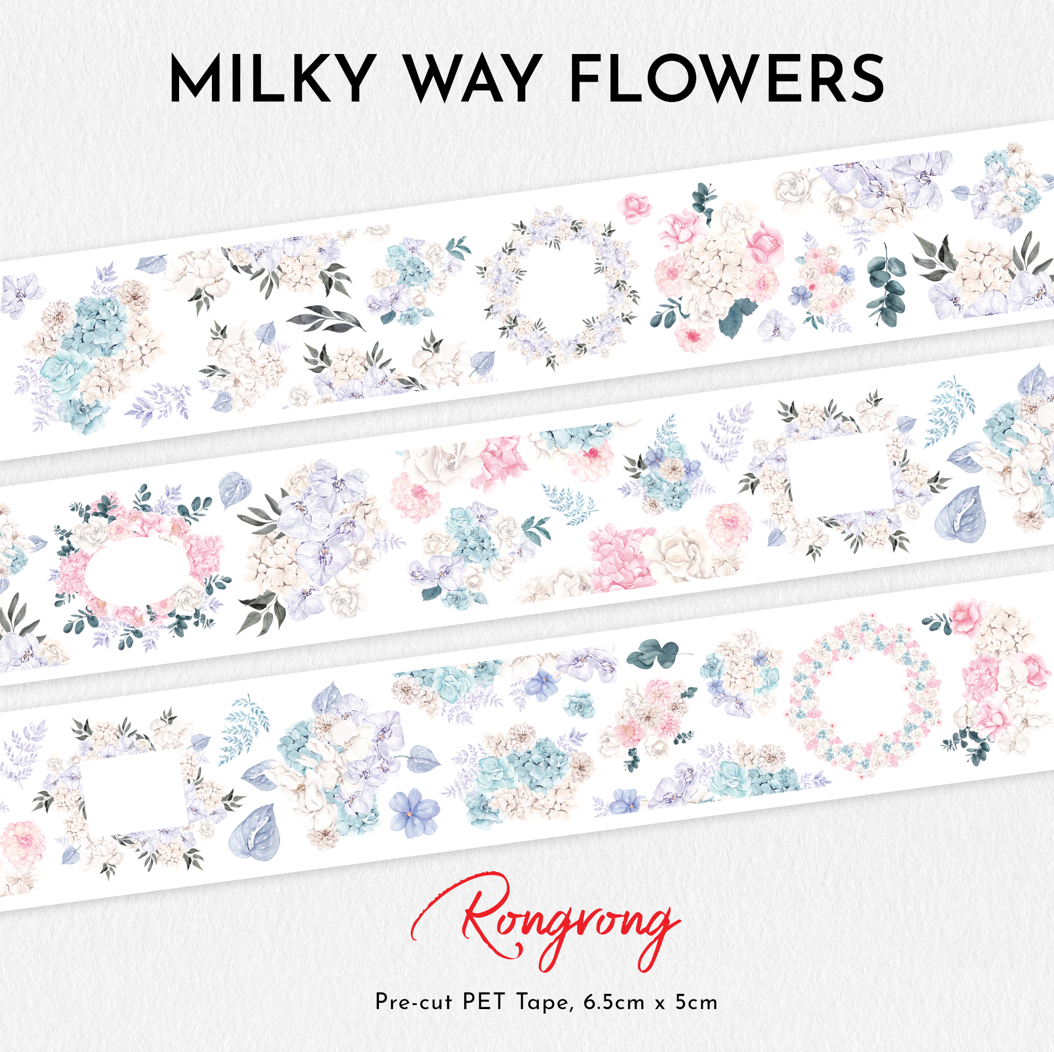 Shop Rongrong Milky Way Flowers PET Tape