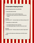 Monthly Planning Kit Subscription details