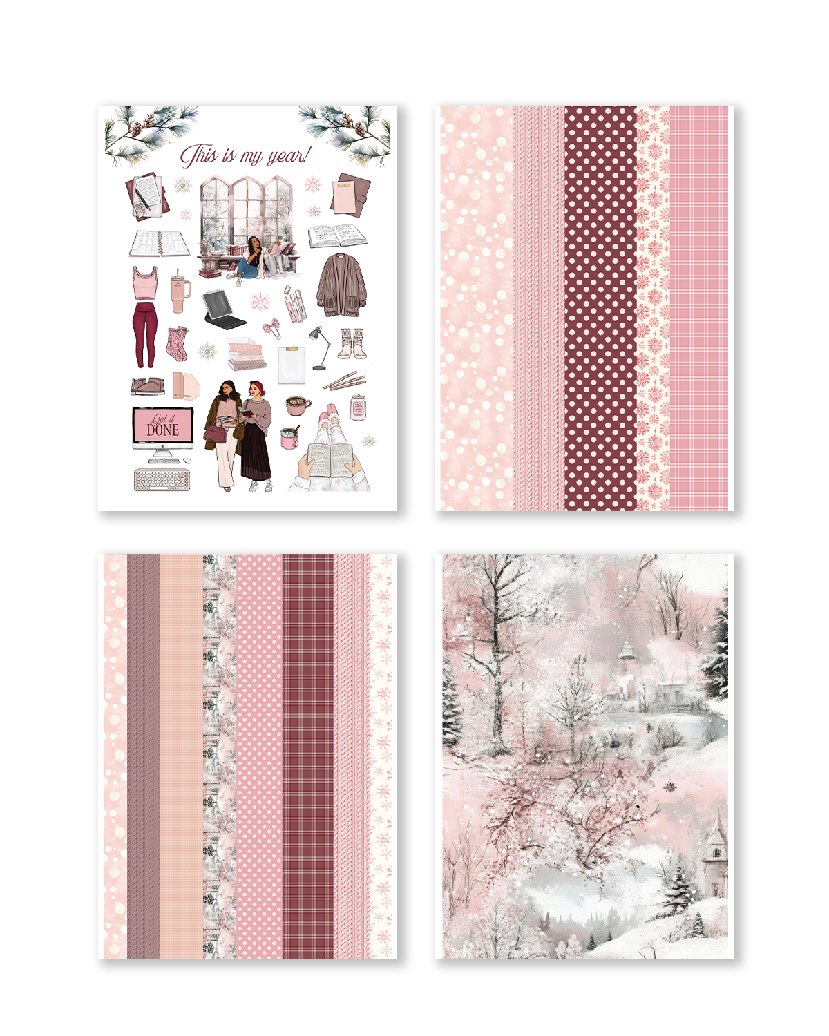 Premium planner pen and PET tape included in New Year planning bundle