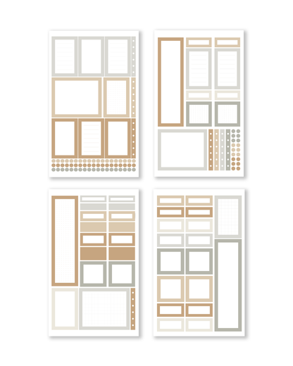 Neutral Palette Functional Box Sticker Book for everyday