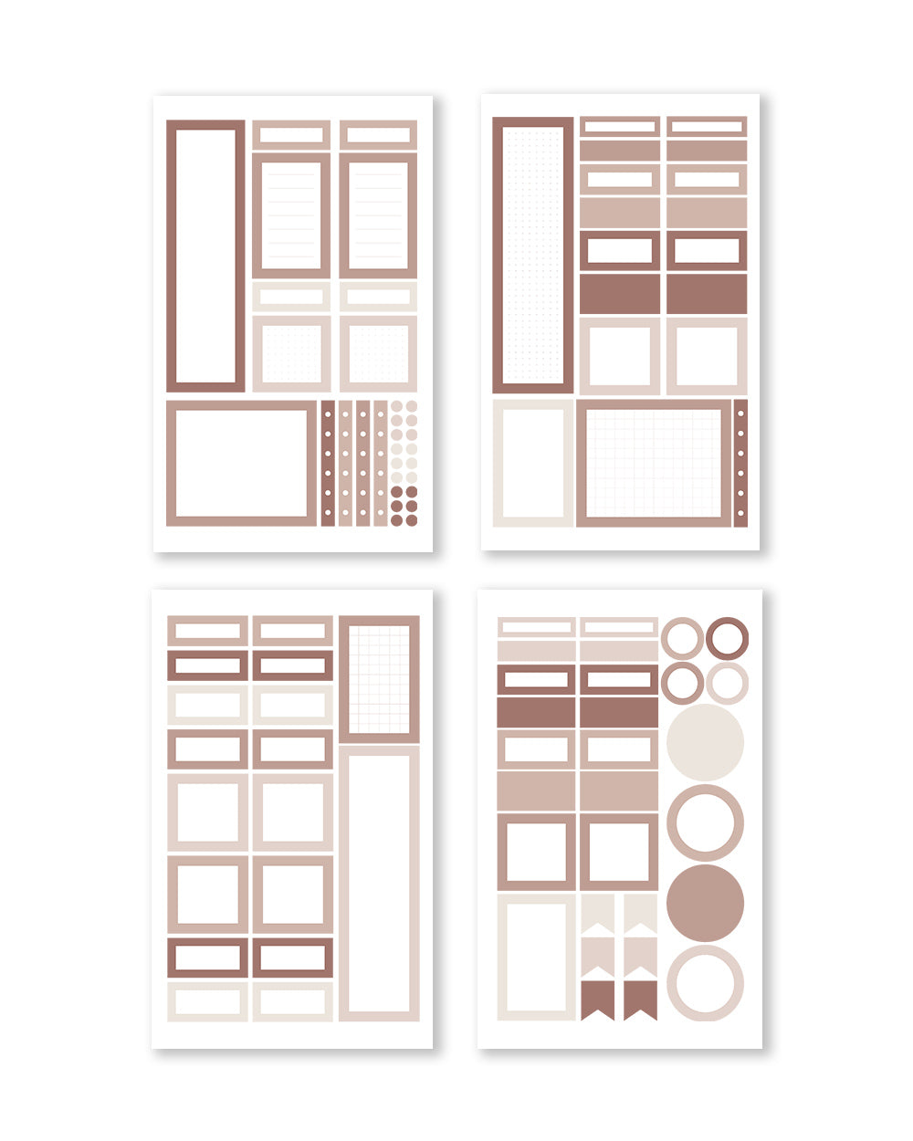 Neutral Palette Functional Box Sticker Book