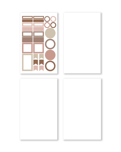 Neutral Palette Functional Box digtial Sticker Book