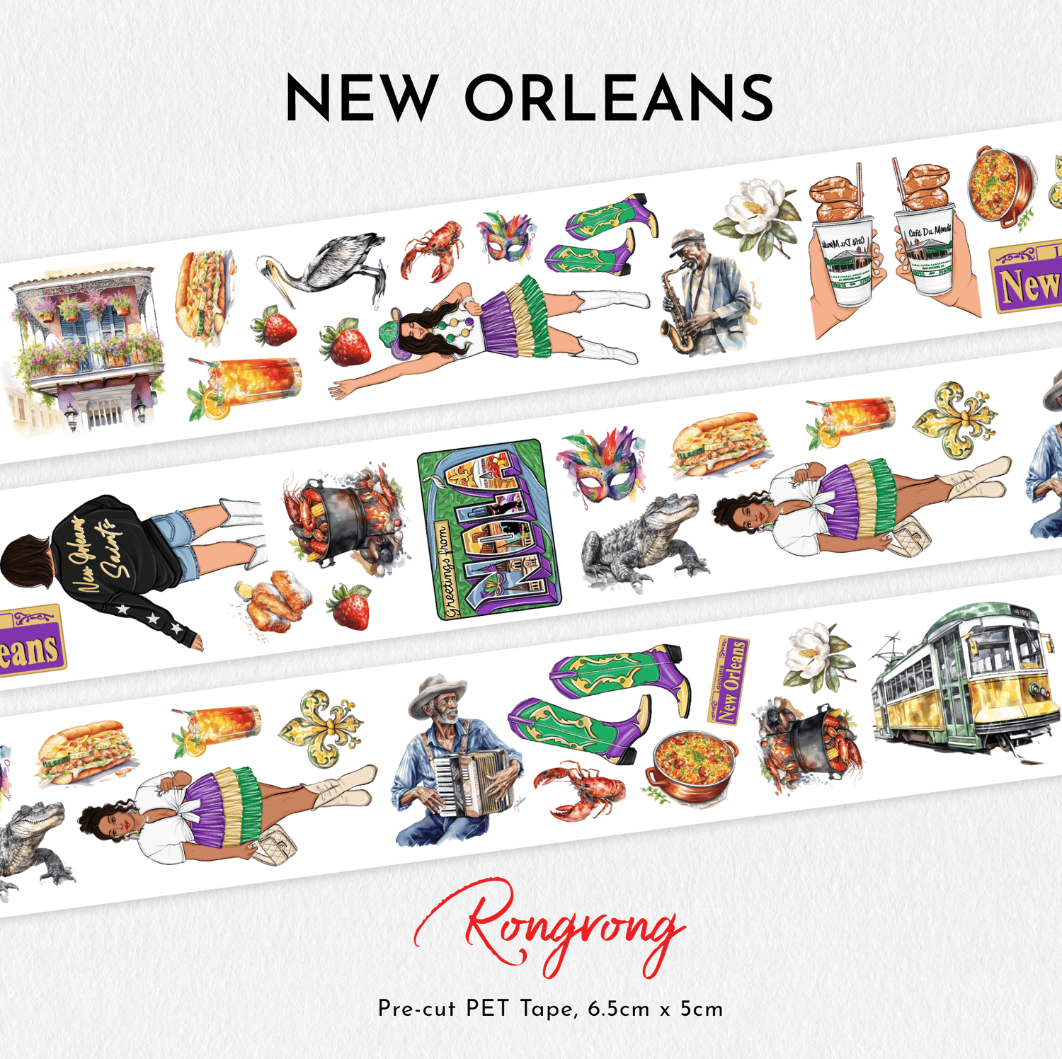New Orleans Pre-cut PET Tape