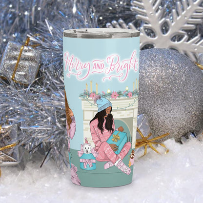 Merry and Bright Coffee Tumbler