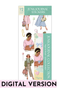 Paper & Pastels Ephemera Sticker Sheet Set featuring cozy reader fashion illustrations, pastel scrapbook elements, bows, library cards, pins, gingham dresses, floral baskets, paper clips, and soft vintage-inspired journaling stickers in pink, mint, blue, and cream tones for planners, scrapbooks, and junk journals.