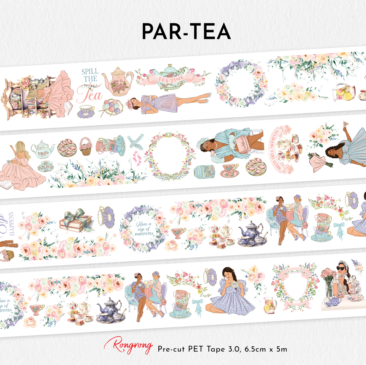 Par-Tea Pre-cut PET Tape [3.O]