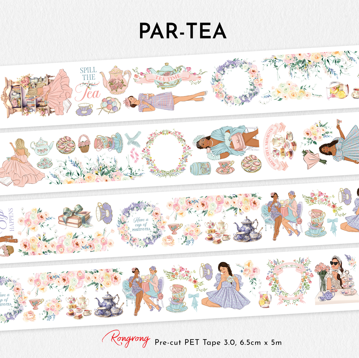 Par-Tea Pre-cut PET Tape [3.O]