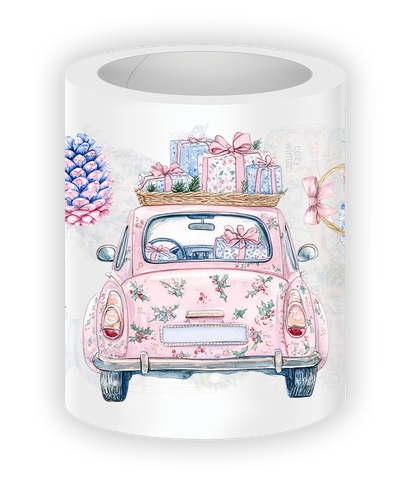 Pink Chinoiserie Christmas Pre-cut PET Tape