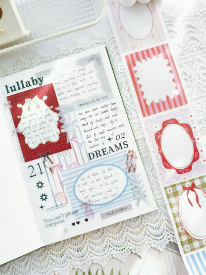 variety of frame stickers for journaling