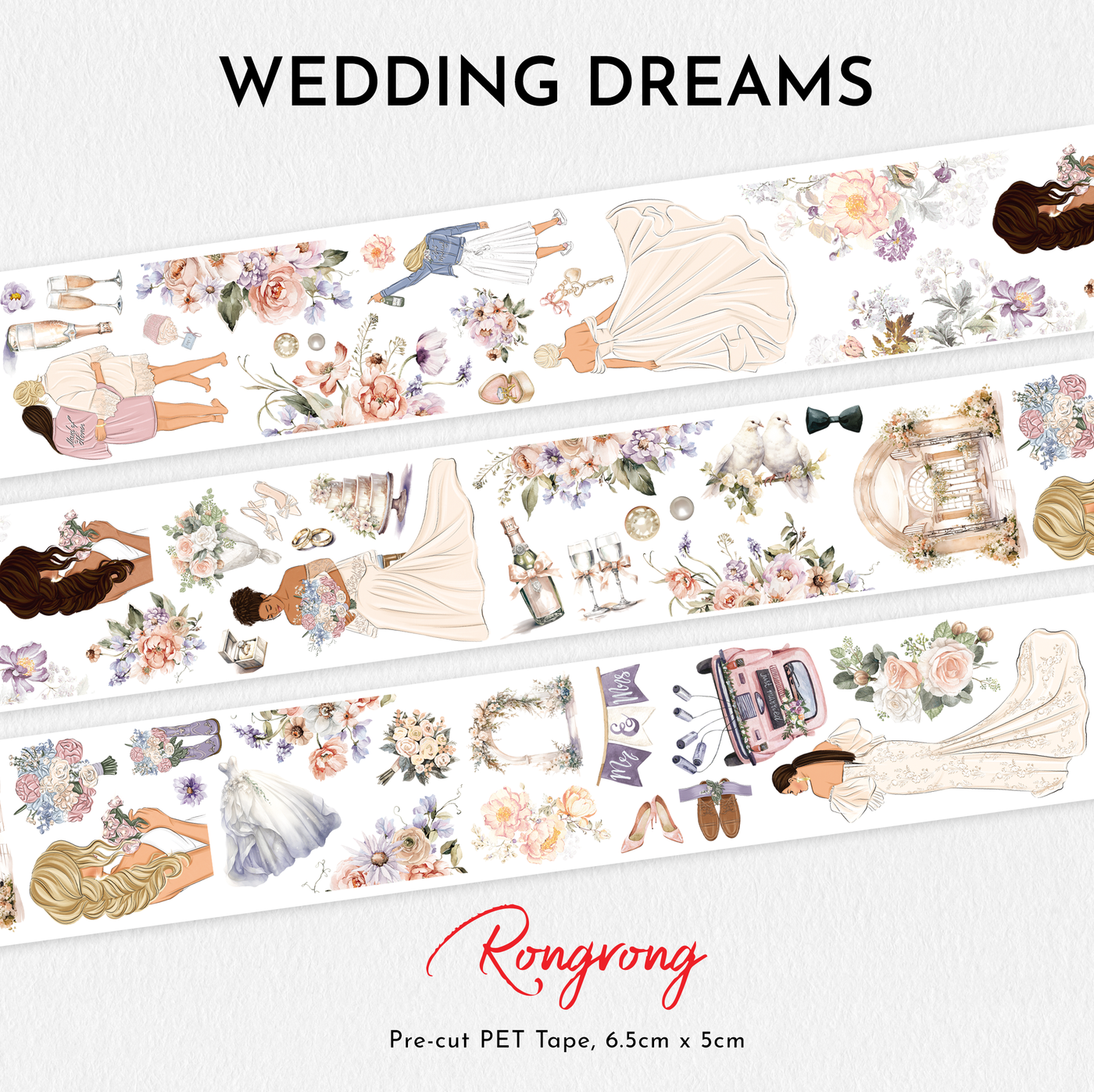 Rongrong Wedding Dreams PET Tape