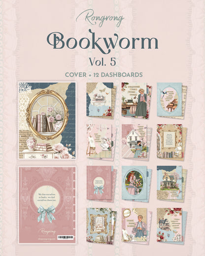 Bookworm Vol.5  Planner Cover + 12-Month Dashboards with Tabs