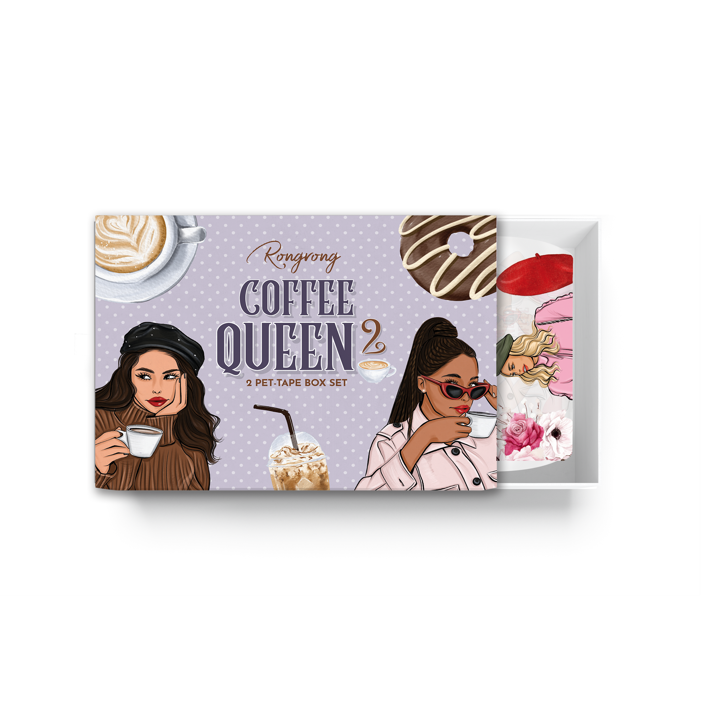 Shop Rongrong Coffee Queen 2 PET Tape Box Set