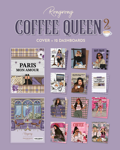 Coffee Queen Planner Cover + Dashboards