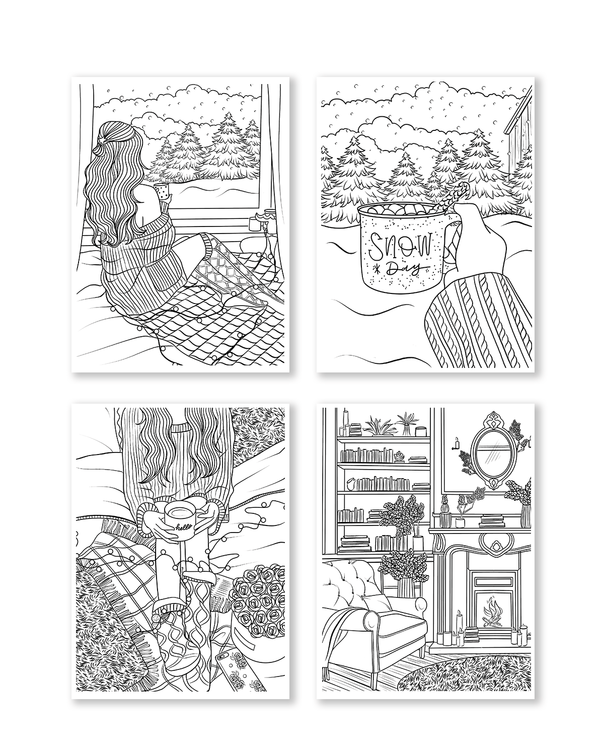Shop Rongrong Let's Get Cozy Coloring Book