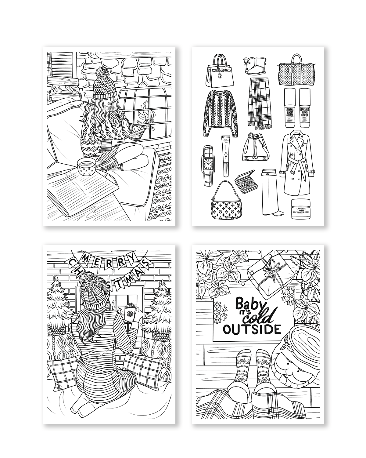 Shop Rongrong Let's Get Cozy Coloring Book