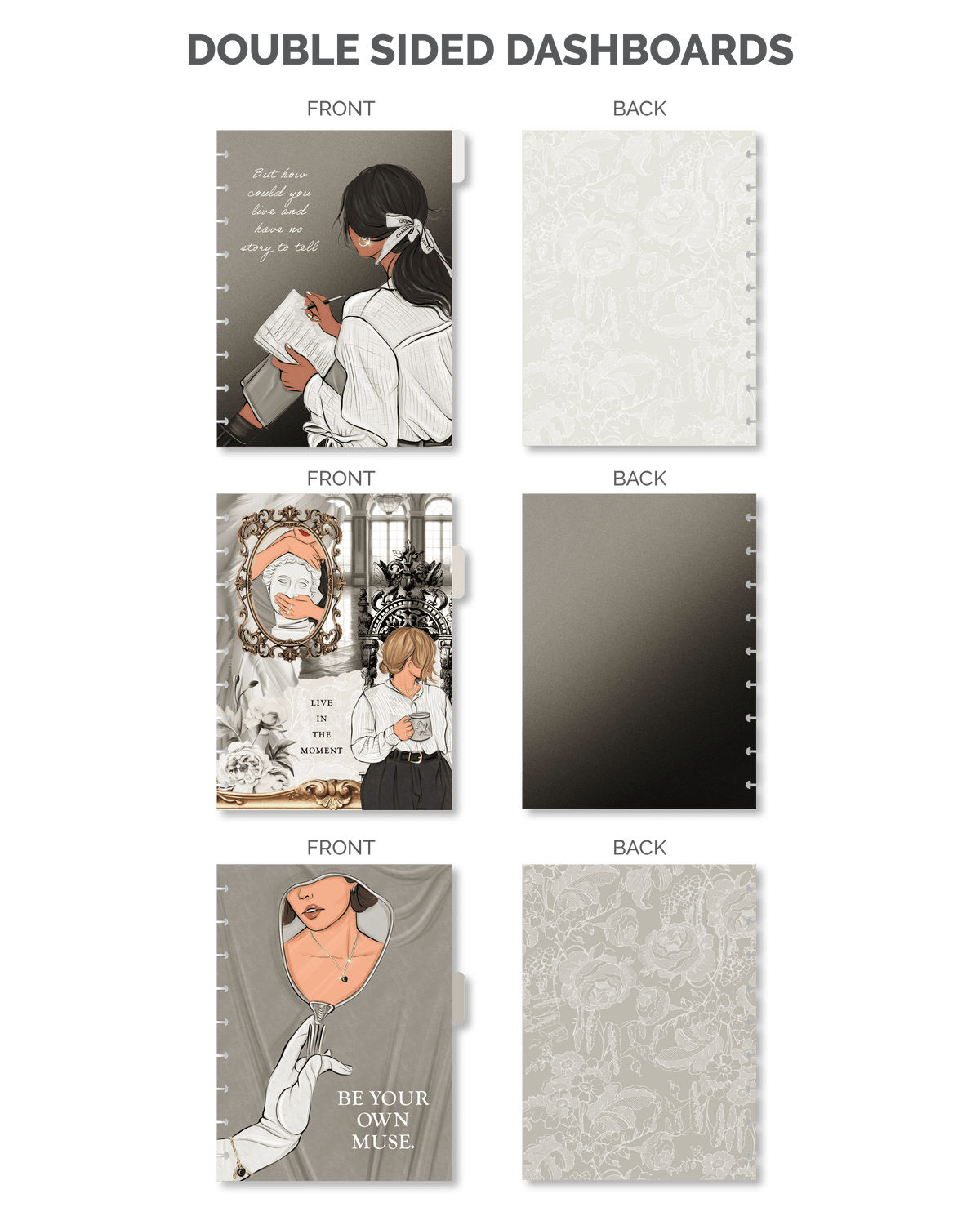 Shop Rongrong Live In The Moment Planner Cover + Dashboards