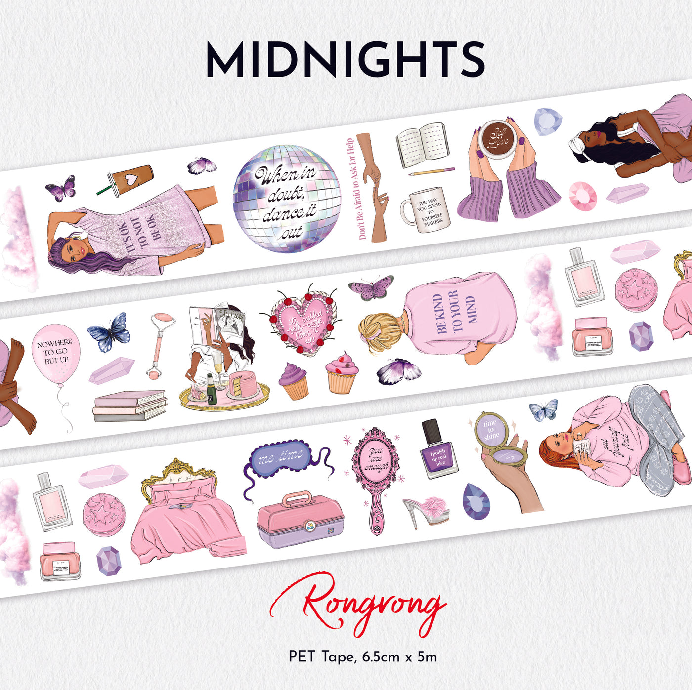 Shop Rongrong Midnight PET Tape for Mental Health