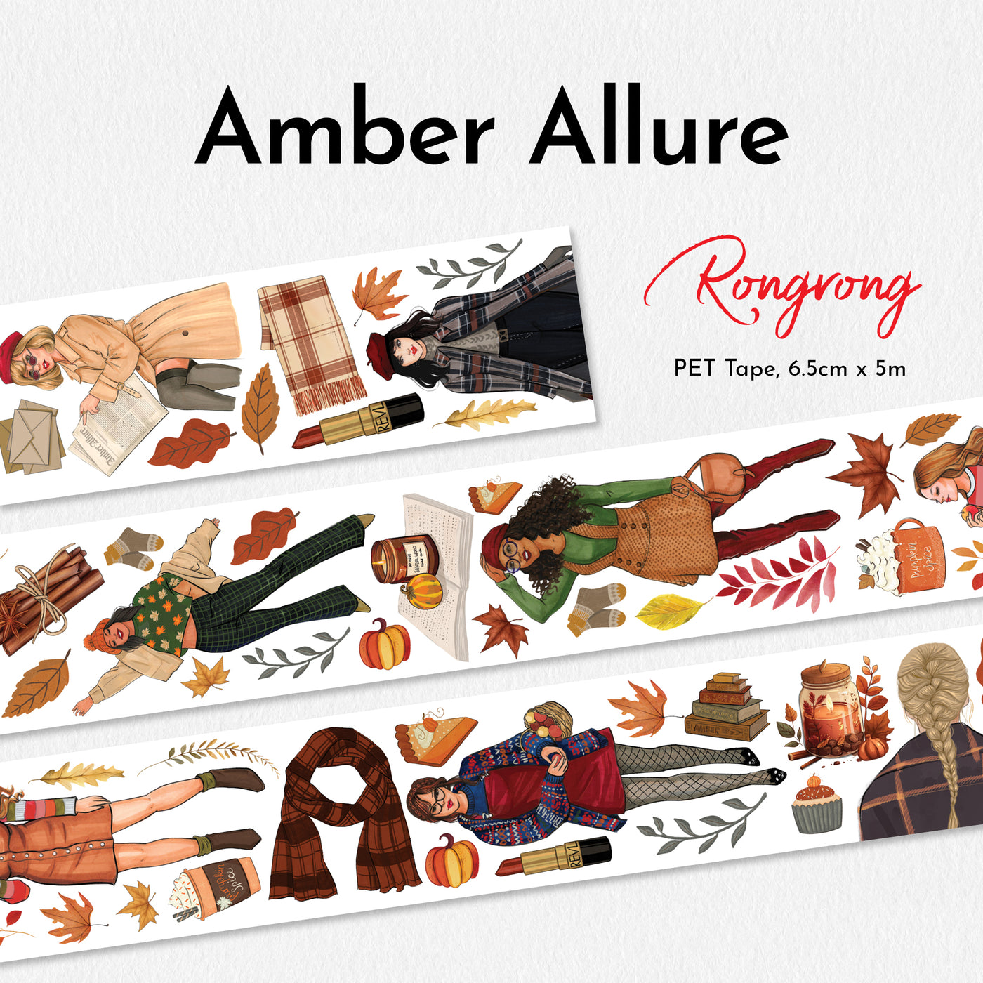 Shop Rongrong Amber Allure PET Tape; Washi Tape,  Fall 2023 Collection  