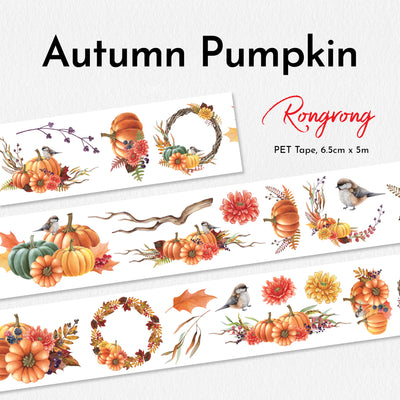 Shop Rongrong Autumn Pumpkin PET Tape Flat Lay