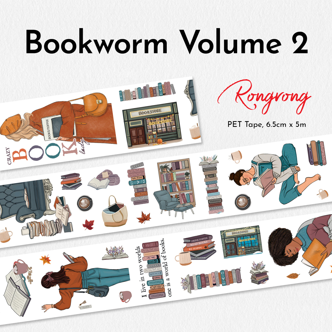 Shop Rongrong Bookworm Vol. 2 PET Tape Fall Collection