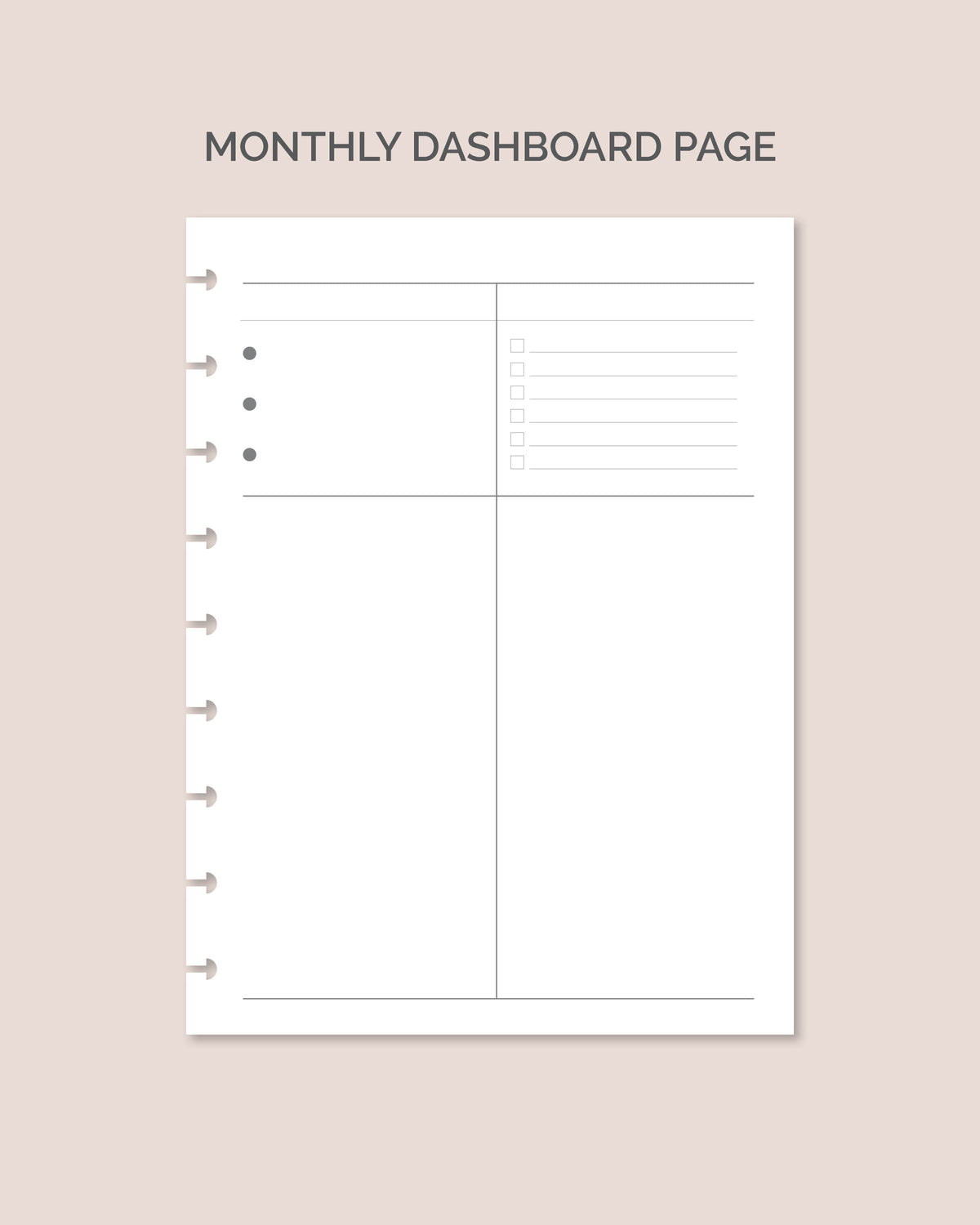 Shop Rongrong Planner Vertical Layout Insert