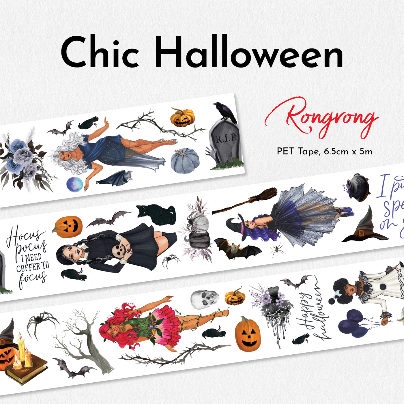 Shop Rongrong Chic Halloween PET Tape Flat Lay