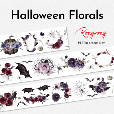 Shop Rongrong Halloween Florals PET Tape Flat Lay