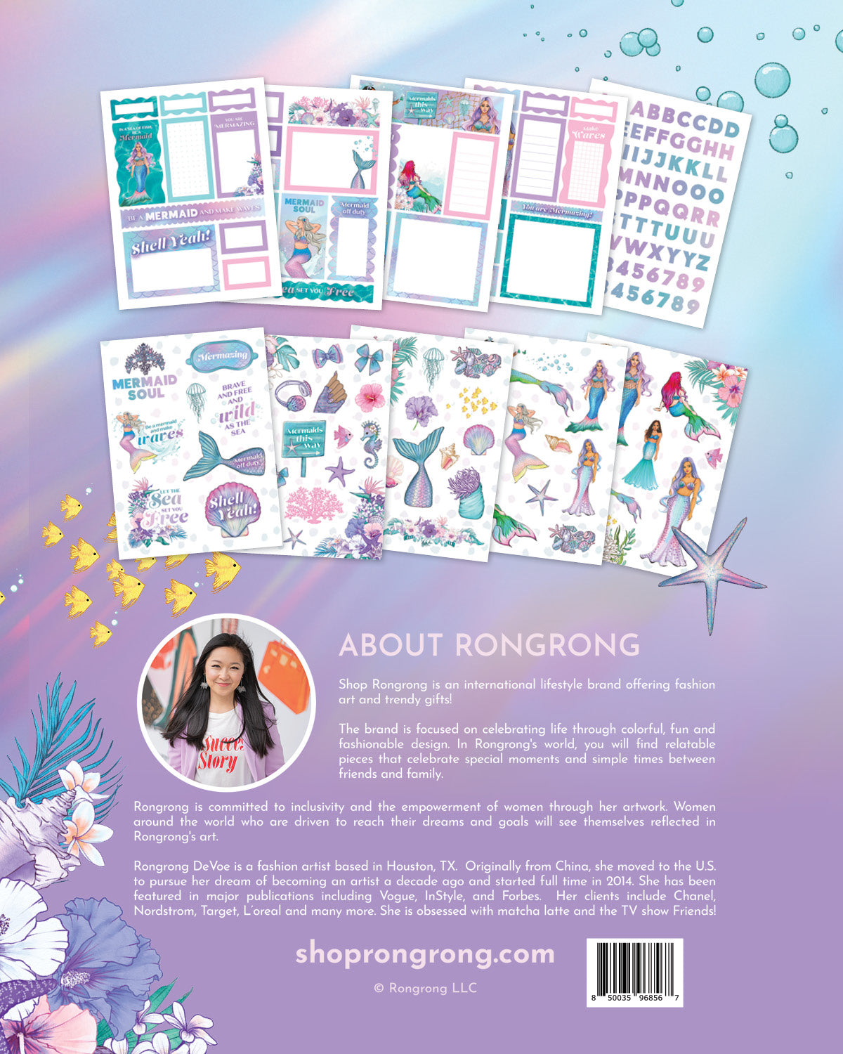 Mermaid Digital Planner Sticker Pack - Shop Rongrong - Rongrong DeVoe