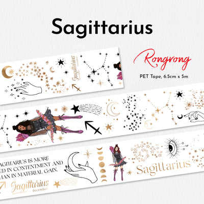 Shop Rongrong Zodiac Collection Sagittarius PET Tape Flat Lay